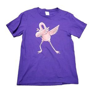 Flamingo Dabbing Dancing Shirt - Kids Large